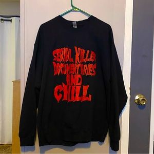 black crew neck sweatshirt size xl never worn